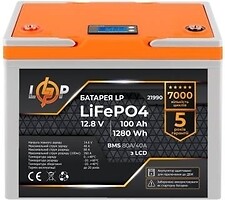 Фото LogicPower LiFePO4 LCD LP 12.8-100 AH (BMS 80A/40A) (LP21990)