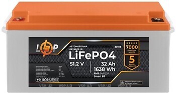 Фото LogicPower LiFePo-4 51.2-32AH (BMS 64A/32A) (LP30103)