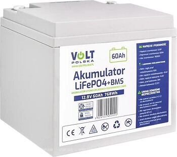 Фото Volt Polska LiFePO4 12.8V 60 Ah (6AKLI06012)