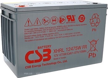 Фото CSB Battery 12V 118.8Ah (XHRL12475W)