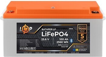 Фото LogicPower LiFePO4 25.6V-100AH (BMS 80A/80A) 30143
