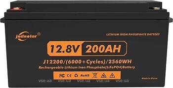 Фото Jsdsolar LiFePO4 12.8V 200Ah (J12200)