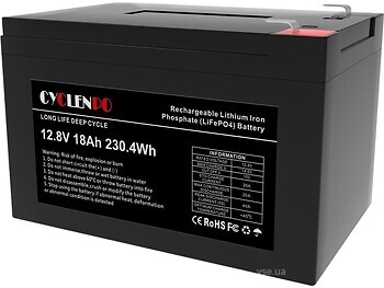 Фото Cyclen LiFePO4 12.8V 18AH (44-00077)