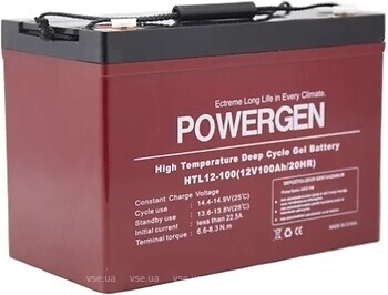 Фото PowerGen 12V 100Ah (HTL12-100)