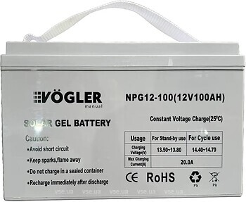 Фото Vogler NPG12-100 (12V100AH)