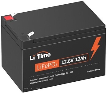 Фото LiTime LiFePO4 12.8V-12Ah (Li-Time-LiFePO4-12.8-12)