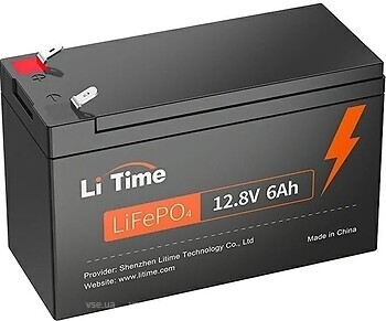 Фото LiTime LiFePO4 12.8V-6Ah (Li-Time-LiFePO4-12.8-6)