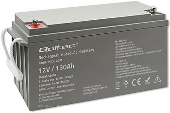 Фото Qoltec 12V 150AH (53068)
