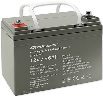 Фото Qoltec 12V 36AH (53084)