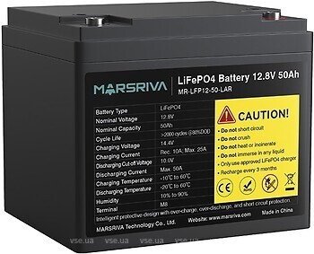 Фото Marsriva LifePO4 12.8V-50Ah (MR-LFP12-50-LAR)