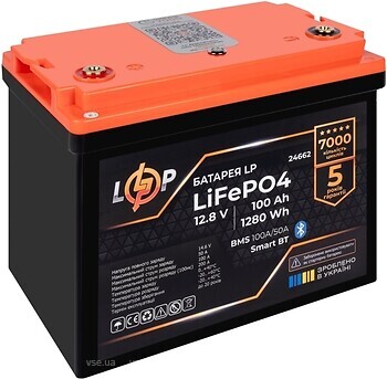 Фото LogicPower LiFePO4 12.8V-100Ah (BMS 100A/50A) (24662)