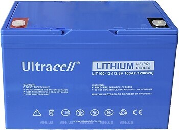 Фото Ultracell LiFePO4 12.8V-100Ah (LIT100-12-STANDARD)