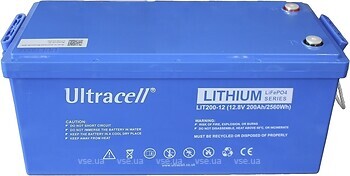 Фото Ultracell LiFePO4 12.8V-200Ah (LIT200-12-BLUETOOTH)