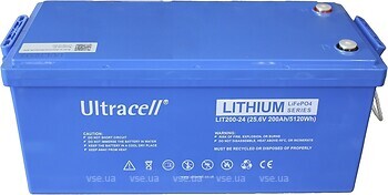 Фото Ultracell LiFePO4 25.6V-200Ah (LIT200-24-BLUETOOTH)