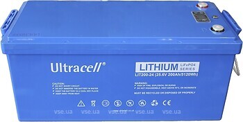 Фото Ultracell LiFePO4 25.6V-200Ah (LIT200-24-DISPLAY)