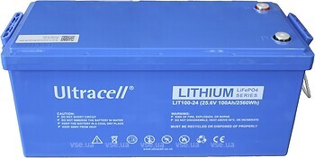 Фото Ultracell LiFePO4 25.6V-100Ah (LIT100-24-BLUETOOTH)