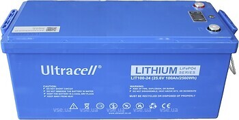 Фото Ultracell LiFePO4 25.6V-100Ah (LIT100-24-DISPLAY)