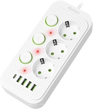 Фото Dyxon Power Switch 3+4 USB-A+USB-C (DXN-MFP-34PD2MW)
