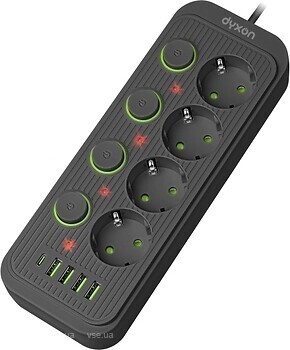 Фото Dyxon Power Switch 4+4 USB-A+USB-C (DXN-MFP-44PD2MB)