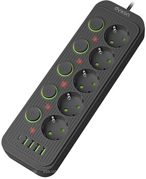 Фото Dyxon Power Switch 5+4 USB-A+USB-C (DXN-MFP-54PD2MB)