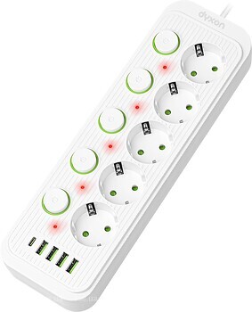 Фото Dyxon Power Switch 5+4 USB-A+USB-C (DXN-MFP-54PD2MW)