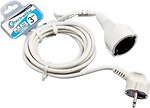 Фото Electraline 1 розетка 3м (01636)