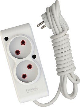 Фото Tecco 3 м 2 розетки (8681277841118)