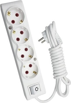 Фото Tecco 3 м 4 розетки (8681277842733)