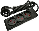 Фото Tecco 5 м 3 розетки (8681277843556)
