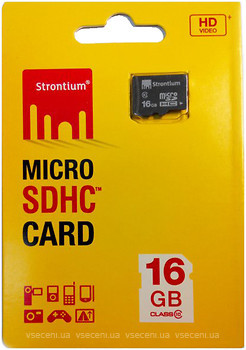 Фото Strontium microSDHC Class 10 16Gb