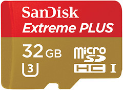 Фото SanDisk Extreme Plus microSDHC UHS-I U3 32Gb