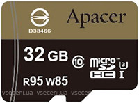 Фото Apacer microSDHC Class 10 UHS-I U3 85MB/s 32Gb (AP32GMCSH10U4-R)
