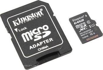 Фото Kingston microSDXC UHS-I U1 45MB/s 64Gb