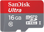 Фото SanDisk Ultra microSDHC UHS-I 80MB/s 16Gb