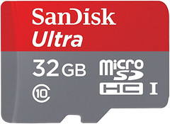Фото SanDisk Ultra microSDHC UHS-I 80MB/s 32Gb