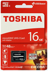 Фото Toshiba Exceria M301 microSDHC Class 10 UHS-I U1 16Gb
