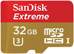 Фото SanDisk Extreme microSDHC Class 10 UHS-I U3 32Gb