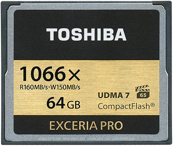 Фото Toshiba Exceria Pro CompactFlash 1066x 64Gb