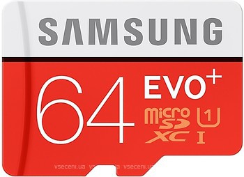 Фото Samsung Evo+ microSDXC Class 10 UHS-I U1 64Gb