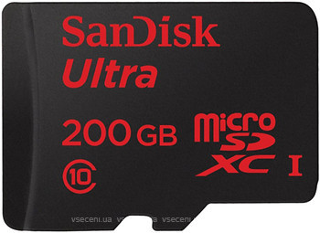 Фото SanDisk Ultra microSDXC Class 10 UHS-I 200Gb