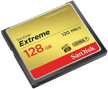 Фото SanDisk Extreme CompactFlash UDMA7 128Gb