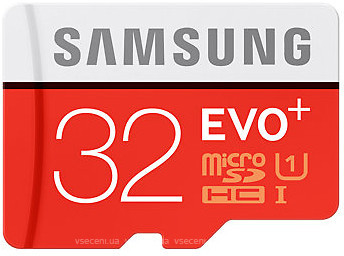Фото Samsung Evo+ microSDHC Class 10 UHS-I U1 32Gb