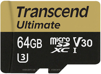 Фото Transcend Ultimate microSDXC UHS-I U3 V30 64Gb