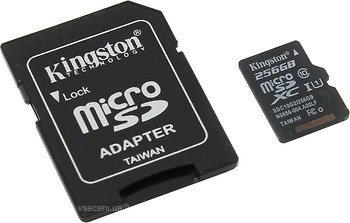 Фото Kingston microSDXC UHS-I U1 45MB/s 256Gb
