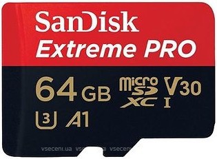 Фото SanDisk Extreme Pro microSDXC UHS-I U3 V30 A1 667x 64Gb