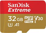 Фото SanDisk Extreme microSDHC UHS-I U3 V30 A1 667x 32Gb (SDSQXAF-032G-GN6GN)