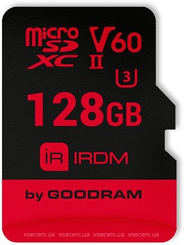 Фото GoodRAM IRDM microSDXC UHS-II U3 V60 128Gb (IR-M6BA-1280R11)