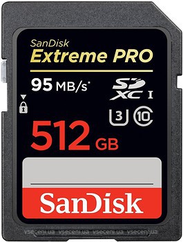 Фото SanDisk Extreme Pro SDXC Class 10 UHS-I U3 512Gb