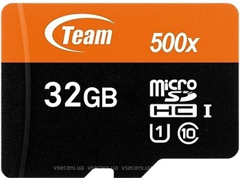 Фото Team Group microSDHC Class 10 UHS-I 500x 32Gb (TUSDH32GCL10U03)