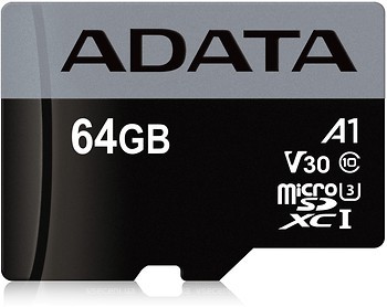 Фото ADATA Premier Pro microSDXC Class 10 UHS-I U3 V30S A1 64Gb